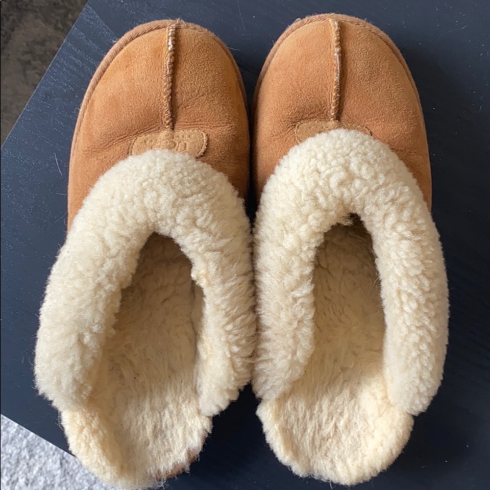 Ugg Coquette Slippers Slides Chestnut Tan Brown